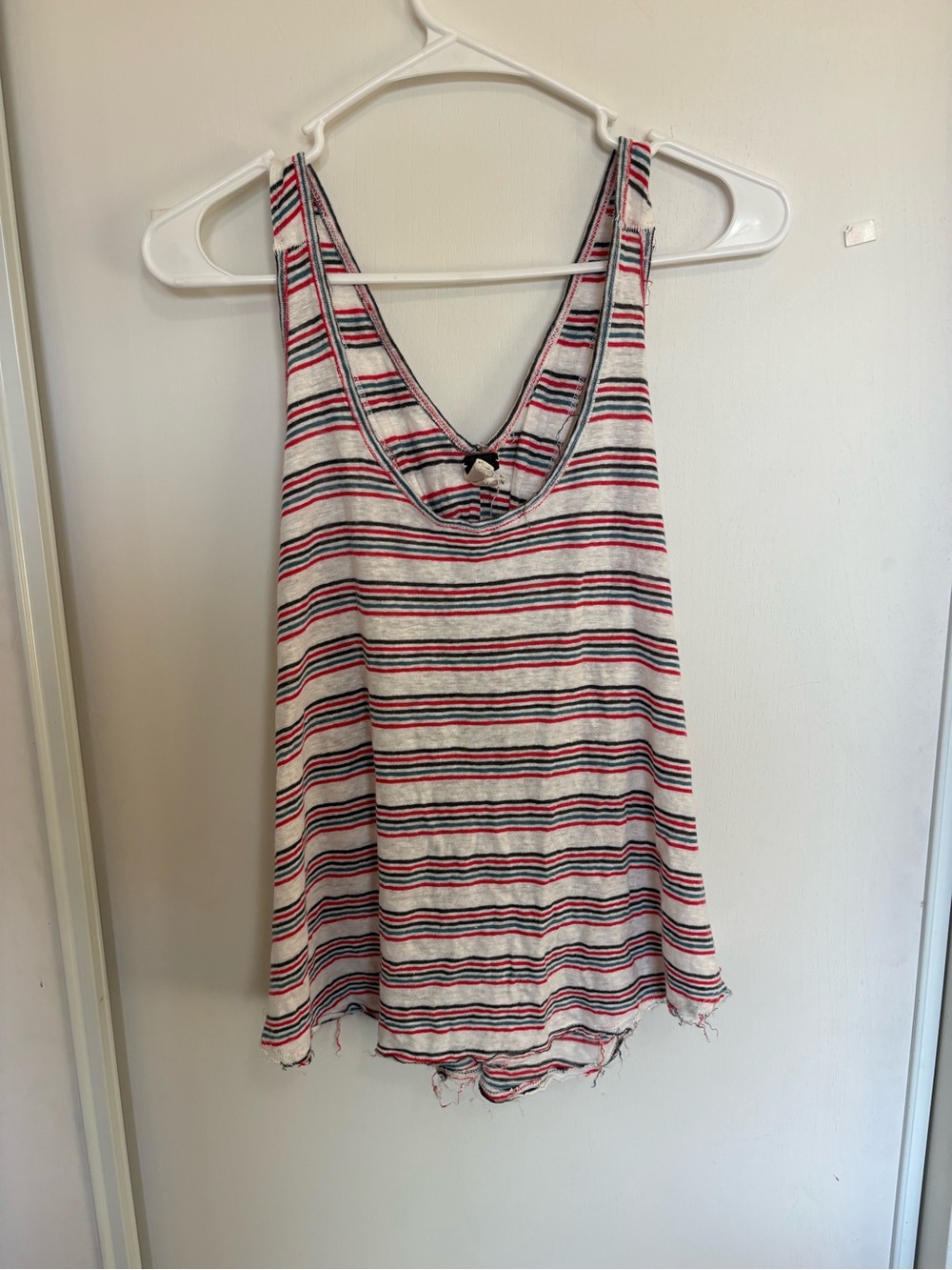 Free People SZ M Tank Top Best Night Twist Racer Back Linen OB517915 We The Free